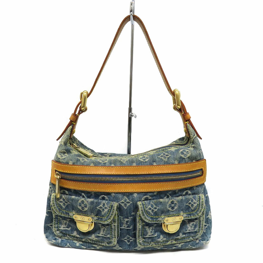 Louis Vuitton Baggy Monogram Denim One Shoulder Hobo Bag